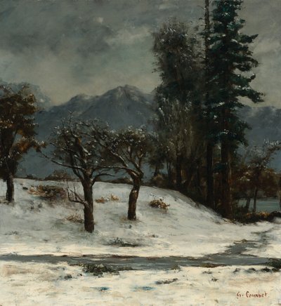 Schnee von Gustave Courbet